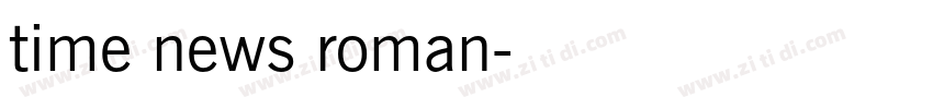 time news roman字体转换